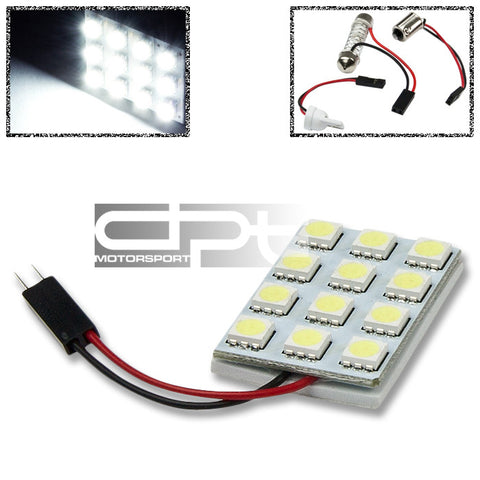 LED BULBS- INTERIOR DOME LIGHT 12*SMD LED WHITE UNIVEAL SIZE