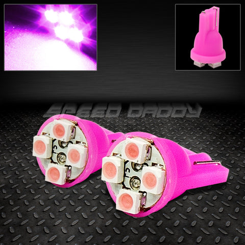 LED BULBS- 194 TYPE 4*  LED BULBS  PURPLE  (2PC)