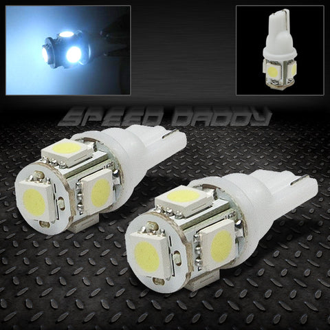 LED BULBS- 194 TYPE 5* WHITE SMD LED  (PR)