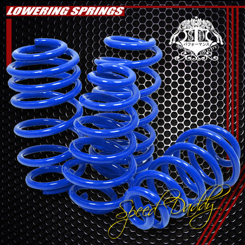 LOWERING SPRINGS - 02-05 AUDI A4 FWD 1.5"FRONT 1.35" REAR 310LB/255LB - BLUE