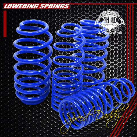 LOWERING SPRINGS - 96-01 AUDI A4 FWD 1.5" FRONT 1.35"REAR 320LB/290LB LOWERING SPRING BLUE