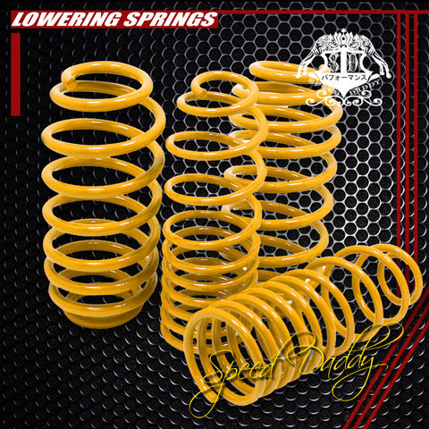 LOWERING SPRINGS - 96-01 AUDI A4 FWD 1.5" FRONT 1.35"REAR 320LB/290LB LOWERING SPRING YELLOW