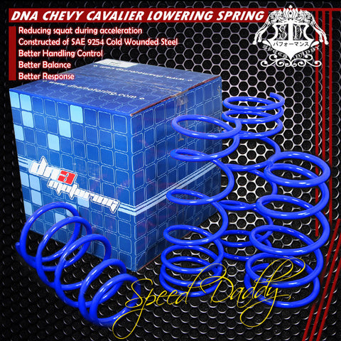 LOWERING SPRINGS - 95-04 CHEVY CAVALIER - BLUE