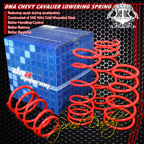 LOWERING SPRINGS - 95-04 CHEVY CAVALIER - RED