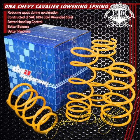 LOWERING SPRINGS - 95-04 CHEVY CAVALIER - YELLOW