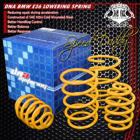 LOWERING SPRINGS - BMW E36 - YELLOW