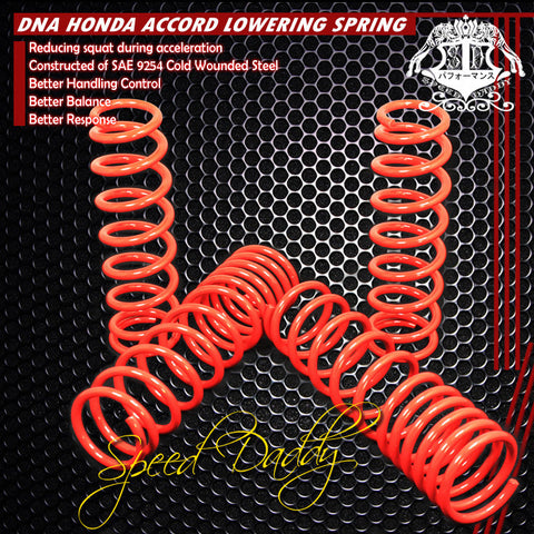 LOWERING SPRINGS - 90-97 HONDA ACCORD - RED
