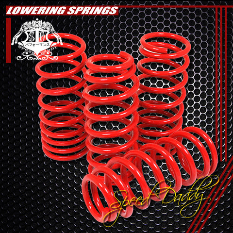 LOWERING SPRINGS - 98-02 HONDA ACCORD 4CYL - RED