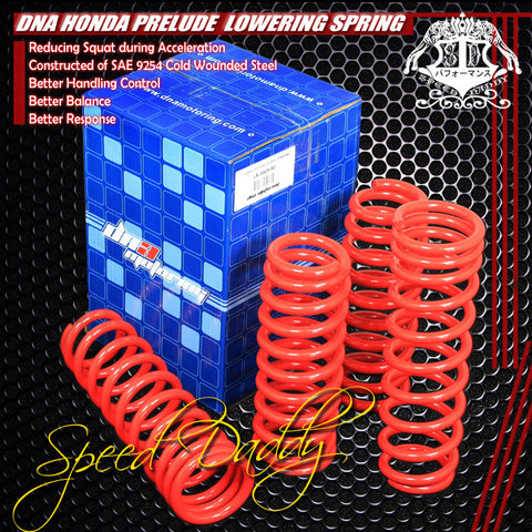 LOWERING SPRINGS - 92-01 HONDA PRELUDE - RED