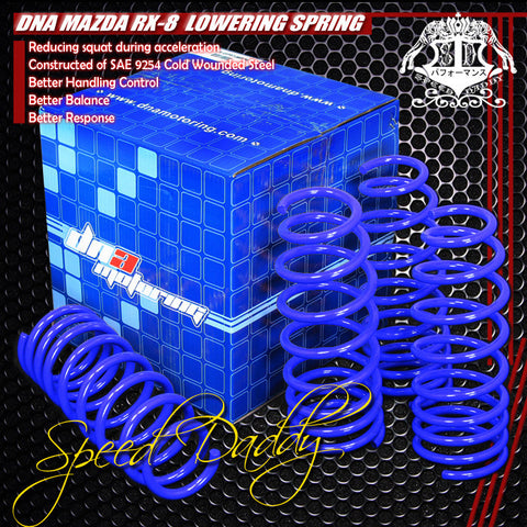 LOWERING SPRINGS - MAZDA RX8 - BLUE