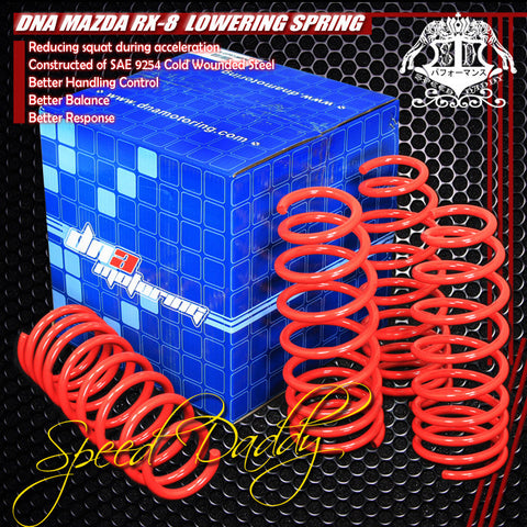 LOWERING SPRINGS - MAZDA RX8 - RED