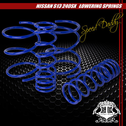 LOWERING SPRING -NISSAN 240SX S13 2" DROP 180/165 F/R BLUE..