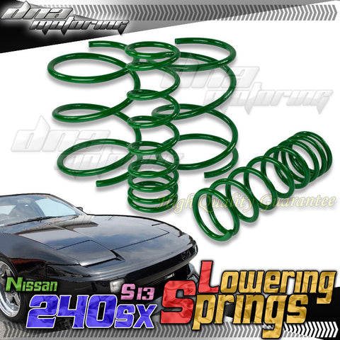 LOWERING SPRING -NISSAN 240SX S13 2" DROP 180/165 F/R GREEN