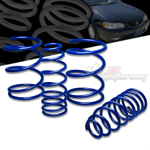 LOWERING SPRING -TOYOTA COROLLA 98-02 2.5"F 2.3"F 180LBF/150LBR BLUE