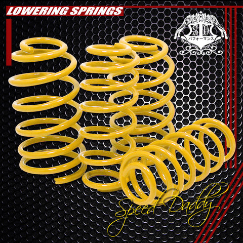 LOWERING SPRINGS - 99-04 VW JETTA MKIV 2"FRONT 1.75"REAR LOWERING SPRING -YELLOW