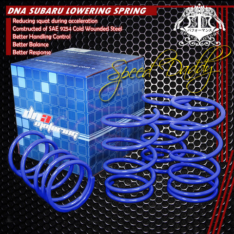 LOWERING SPRINGS - 02+ SUBARU WRX - BLUE