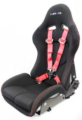 4 Point Seat Belt Harness / Cam Lock- Red