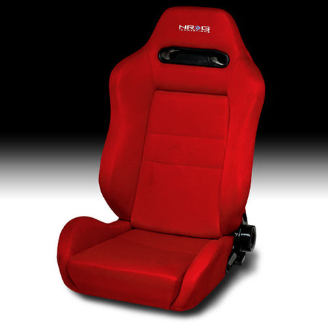 Type-R Cloth Sport Seat Red w/ Red Stitch (Set of 2 - one left RSC-210L and one right RSC-210R)