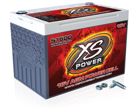 16V AGM Starting Battery, Max Amps 2,000A  CA: 500A