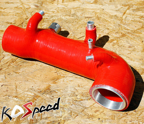 02-06 SUBARU WRX STI TURBO INLET SILICONE HOSE RED