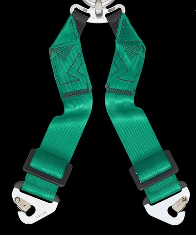 Green - 6-pt Upgrade for Race 4 - T-Bar Sub-Strap - FIA approved. Snap-on w/eye bolts - TAKATA RACE 6pt Sub-Strap (T-Bar)