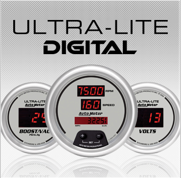 Ultra-Lite Digital Series; In-Dash Tachometer/Speedo Combo [Universal]