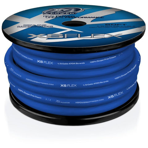 8 AWG Cable, 735 Strands, 10% OFC, 90% CCA, Iced Blue, 250' Spool