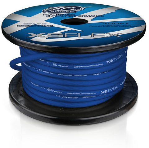 8 AWG CABLE, 100% OXYGEN FREE TINNED COPPER, ICED BLUE, 250’ SPOOL