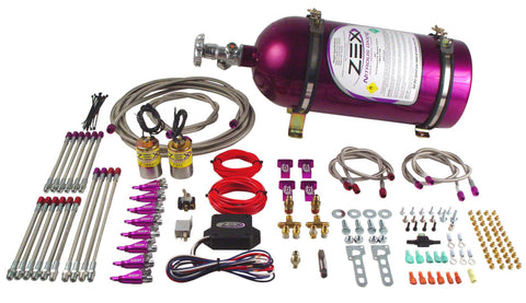 Wet Nitrous System; 75-125hp; Polished Bottle [Ford Mustang(2005-2007)]