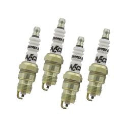 Spark Plug, Shorty, Tapered Seat, 14mm Thread, .460 in. Reach, Projected Tip, Resistor, Set of 4