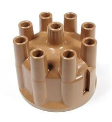 Distributor Cap, Female, Socket-Style, Tan, Clamp-Down, Chrysler, Dodge, Plymouth, V8, Kit