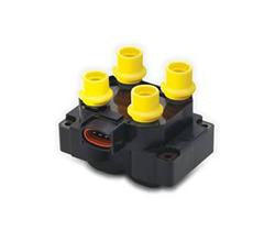 Ignition Coil, 4-Tower EDIS Super Coil Pack, Square, Epoxy, Black/Yellow, 42,000 V, Ford, Each