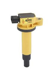 Ignition Coil, Super, Coil Pack Style, Socket, Epoxy, Round, Yellow, Scion, Toyota, 1.5L, Each