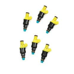 Fuel Injectors, 15 lbs./hr., 14.4 Ohms Impedance, 12 V, Ford, GM, Mazda, Mercury, Set of 6