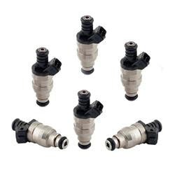 Fuel Injectors, 17 lbs./hr., 14.4 Ohms Impedance, 12 V, Ford, GM, Mercury, Mazda, Set of 6