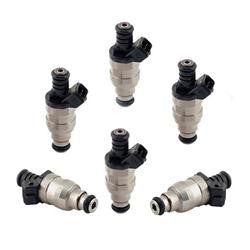 Fuel Injectors, 24 lbs./hr., 14.4 Ohms Impedance, 12 V, Ford, GM, Volkswagen, Set of 6