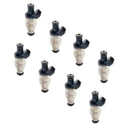 Fuel Injectors, 21 lbs./hr., 14.4 Ohms Impedance, 12 V, Chevy, Ford, Lincoln, Mercury, Oldsmobile, Set of 8