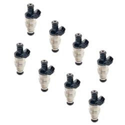 Fuel Injectors, 24 lbs./hr., 14.4 Ohms Impedance, 12 V, Chevy,Ford, Lincoln, Mercury, Pontiac, Set of 8