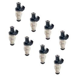 Fuel Injectors, 26 lbs./hr., 14.4 Ohms Impedance, 12 V, Chevy, Ford, Lincoln, Mercury, Pontiac, Set of 8