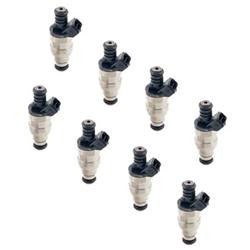 Fuel Injectors, 40 lbs./hr., 12.0 Ohms Impedance, 12 V, Chevy, Ford, Lincoln, Mercury, Pontiac, Set of 8