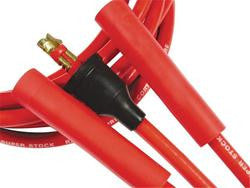 Spark Plug Wires, Super Stock, Spiral Core, 8mm, Red, Stock Boots, AMC, Ford, Mopar, Sunbeam, V8, Set