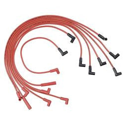 Spark Plug Wires, Super Stock, Spiral Core, 8mm, Red, Stock Boots, GM, V8, Set