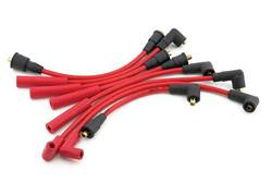 Spark Plug Wires, Super Stock, Spiral Core, 8mm, Red, Stock Boots, AMC, Jeep, 232, 258, L6, Set