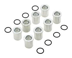 Mounting Bungs, Fuel Injector, Aluminum, Set of 8