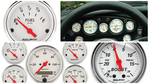 Arctic White Series; Water Temp Gauge [Universal]