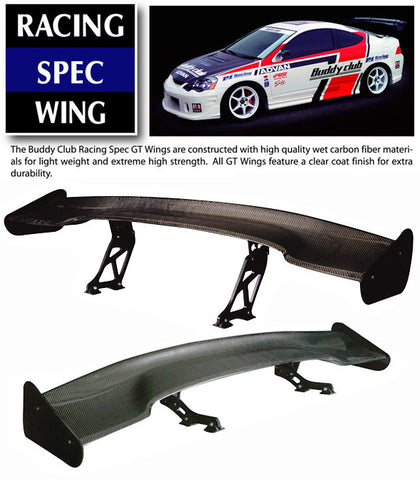 Buddy Club GT Wing  1540 mm L, 235 mm High (Wet Carbon)