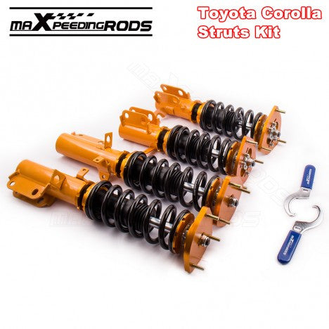 For High Performance 88-99 Toyota Corolla E90 E100 E110 Not Adjustable Coilover / Shock Absorber Suspension Kit