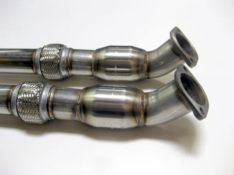 Nissan GTR R35 Midpipe w/ 2 x Highgh Flow Catalytic Converters (Made to Order Only)