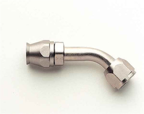 Reusable Nickel-Plated Steel Female O-Ring Pilot; 45 deg.; -10AN Dash/Thread Size