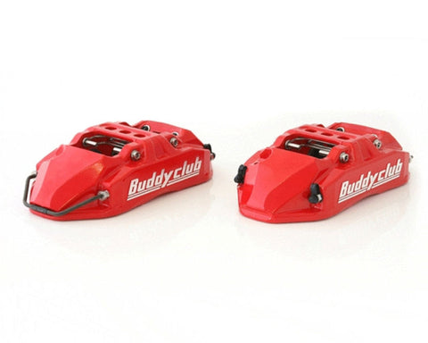 Buddy Club Racing Spec 4pot Brake Caliper -Red (Forward)